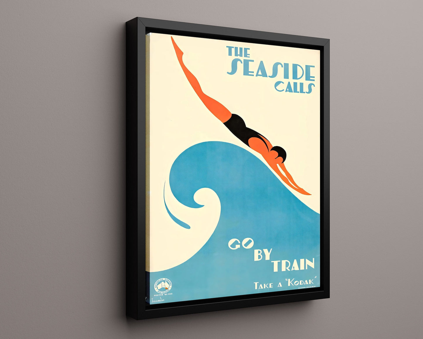 Classic Travel Poster - Seaside - Go By Train