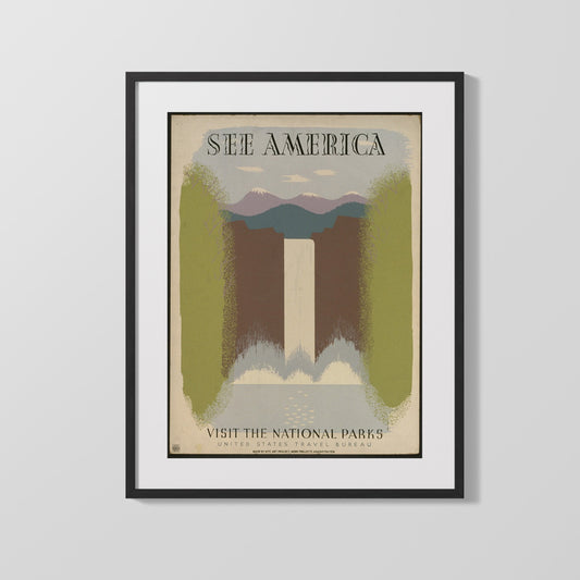 Classic Travel Poster - See America - Visit the National Parks