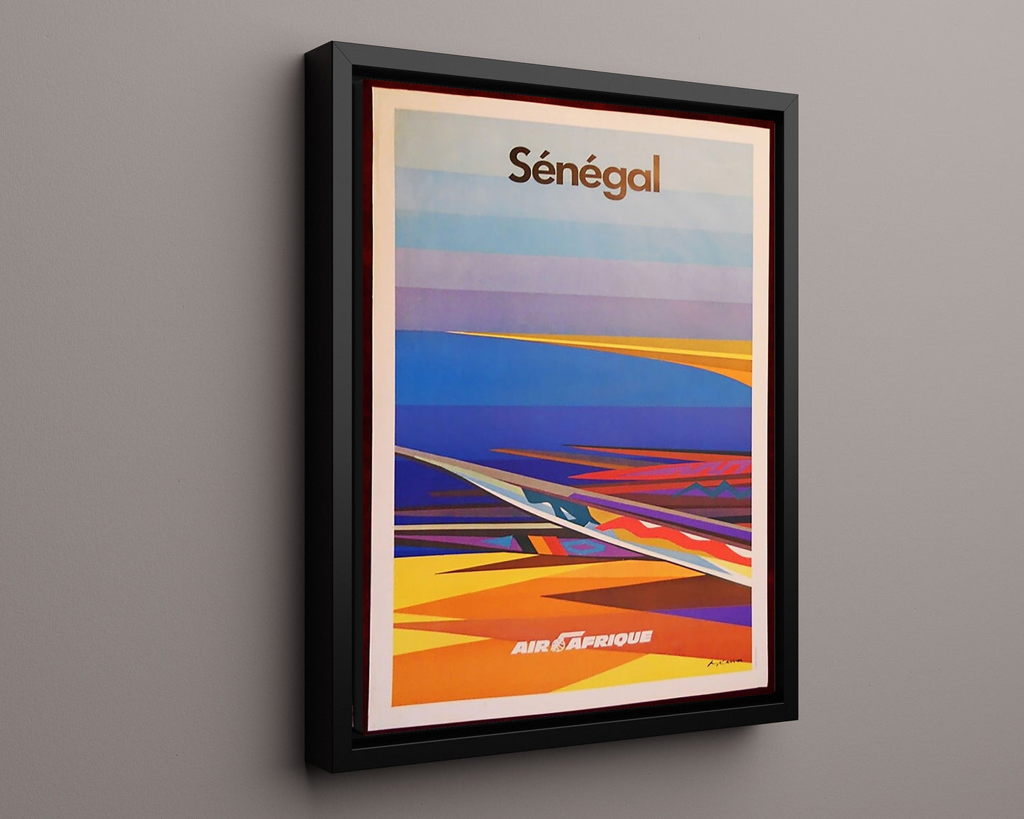 Classic Travel Poster - Senegal - AirAfrique