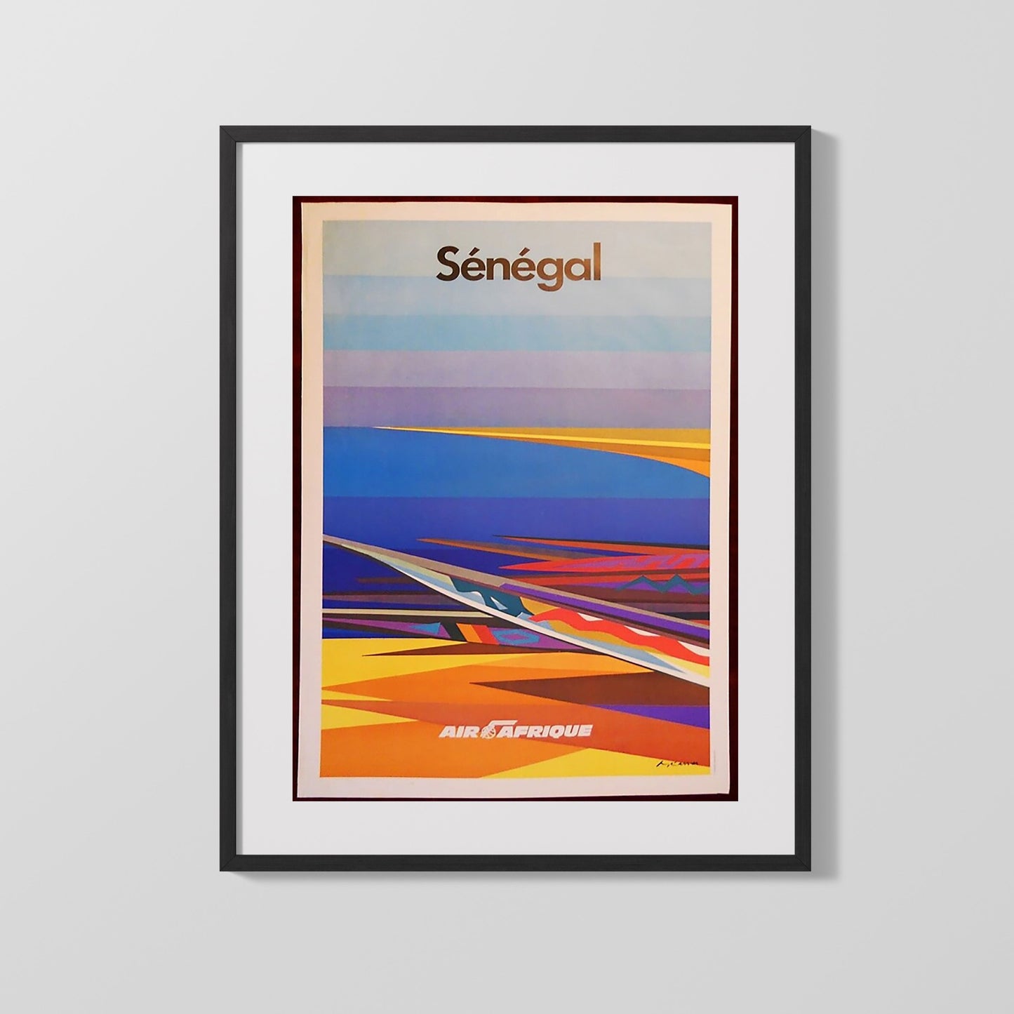 Classic Travel Poster - Senegal - AirAfrique