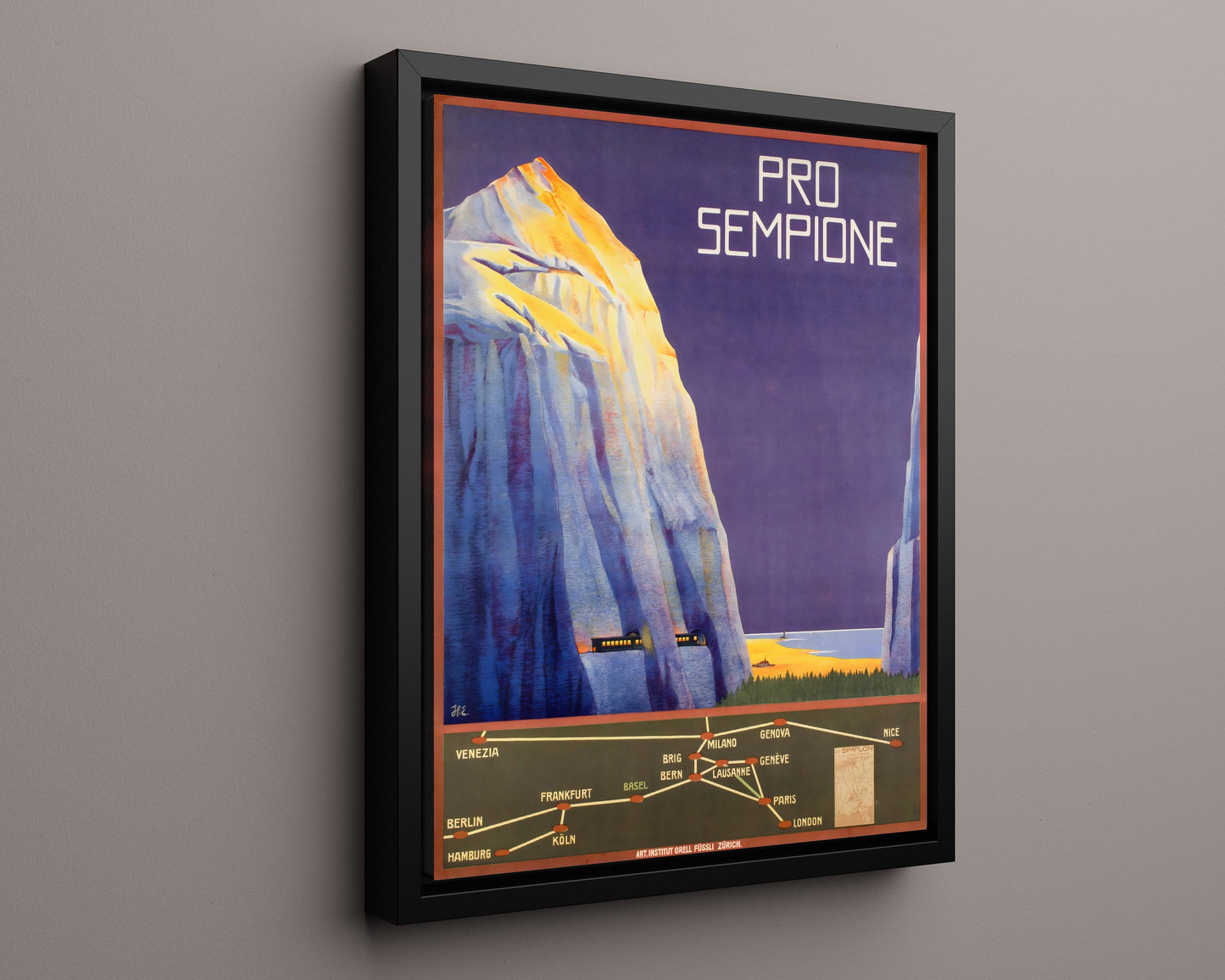 Classic Travel Poster - Simplon - Pro Sempione