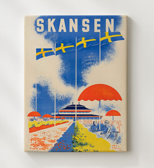 Skansen Sweden - Travel - 20x24 Canvas