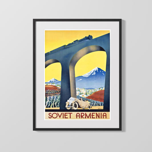 Classic Travel Poster - Soviet Armenia - Railway