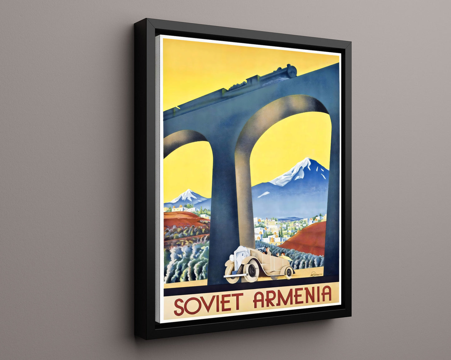 Classic Travel Poster - Soviet Armenia - Railway