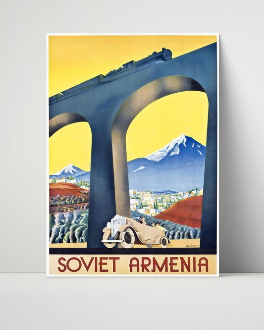 Classic Travel Unframed Poster -  Soviet Armenia - Railway