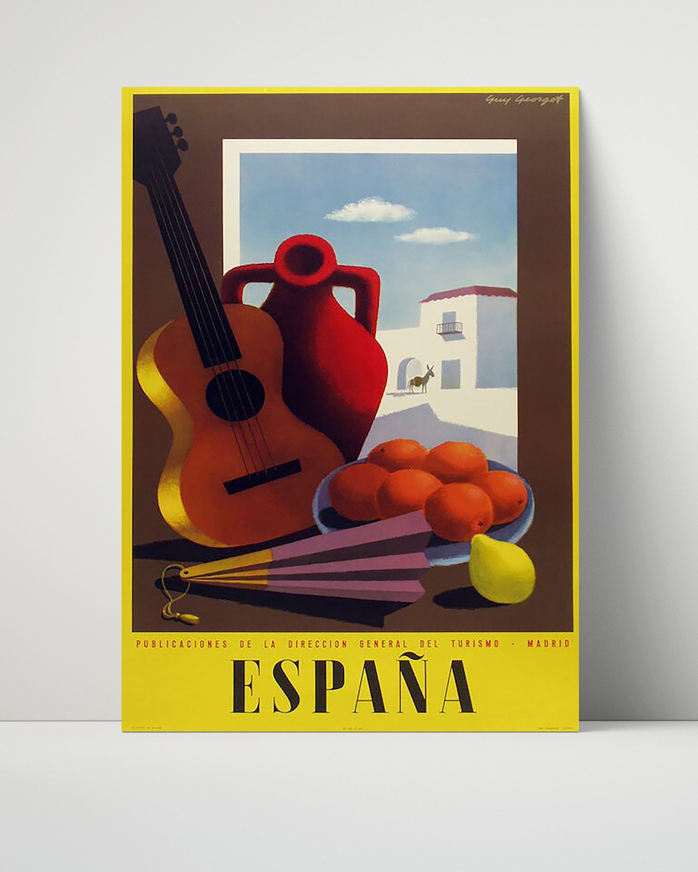 Spain Madrid Tourism Vintage Travel Print 16x20 Unframed Print travel wall art print