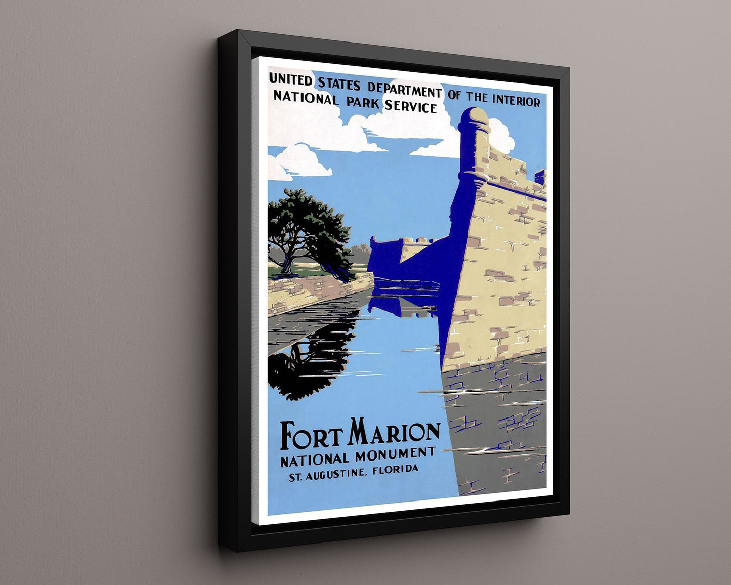 Classic Travel Poster - St Augustine - Fort Marion Alt