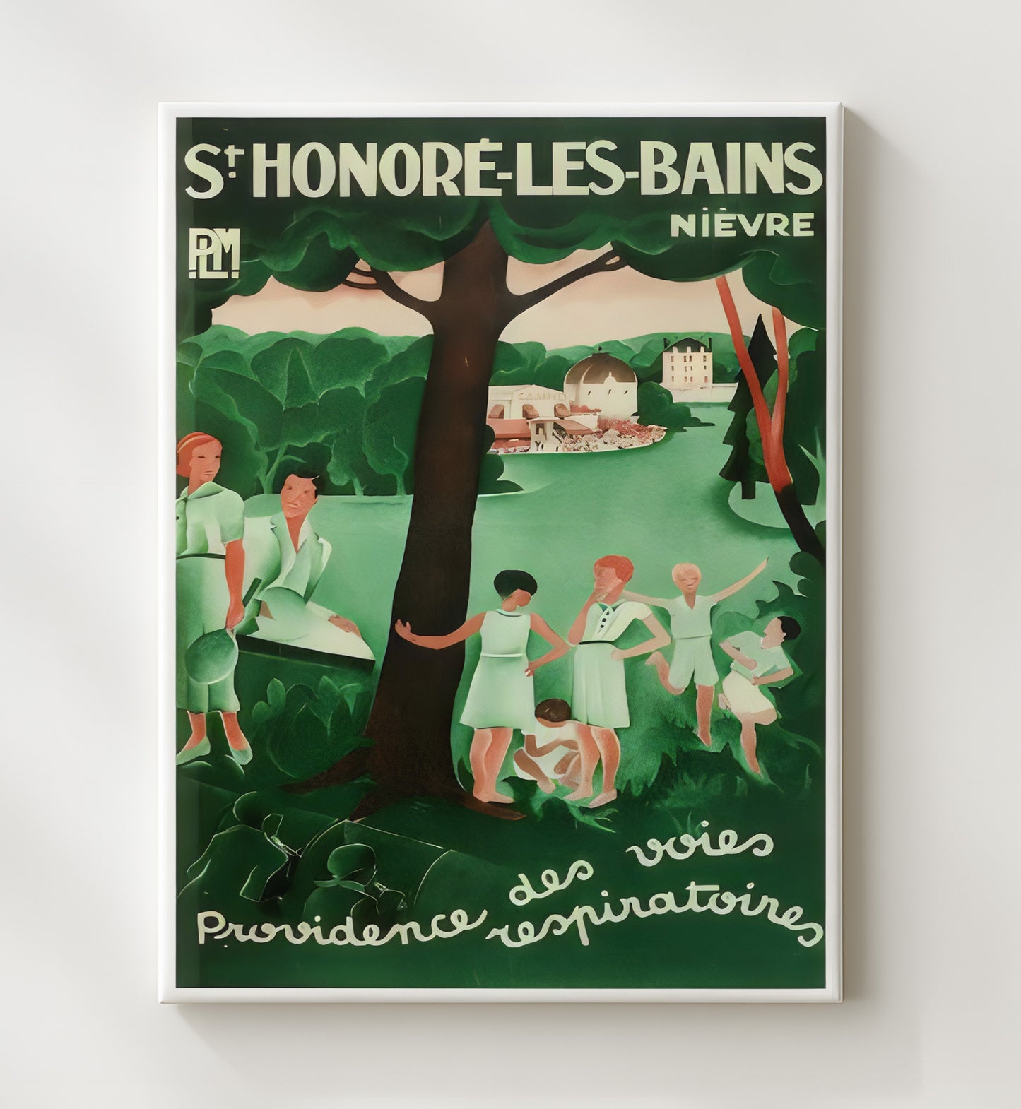 St Honore France Vintage Travel Print 20x24 Canvas travel wall art print