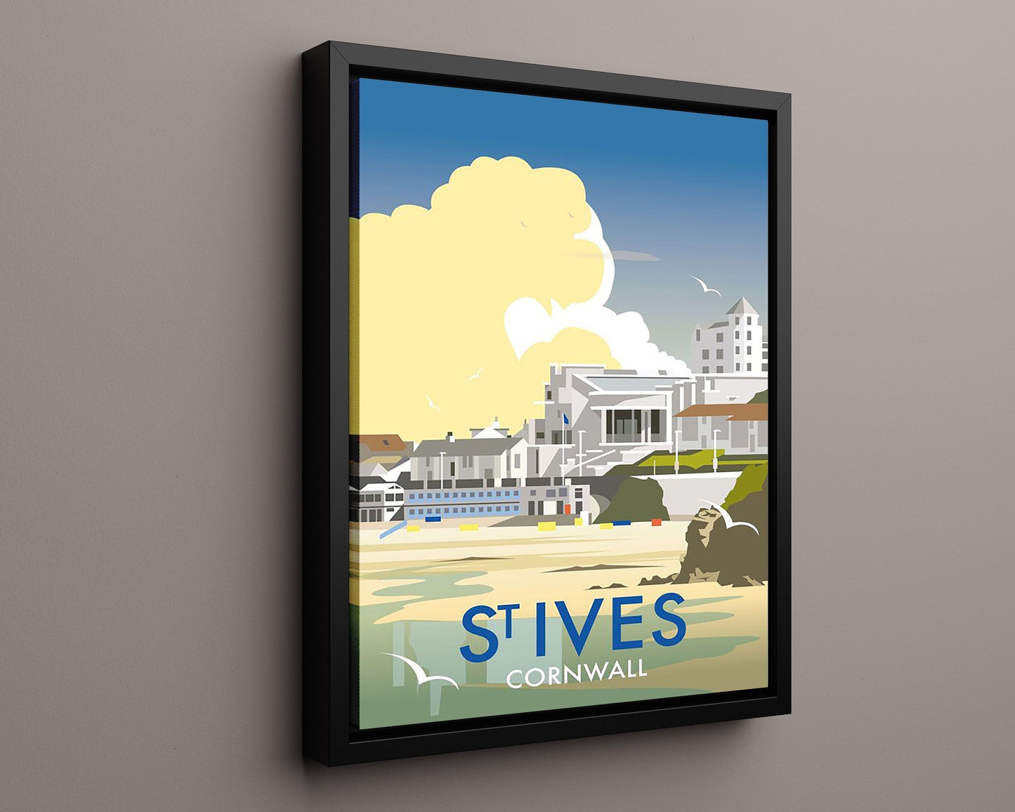 Classic Travel Poster - St Honore - France Travel Vintage Framed Prints Floating Canvas 16x20