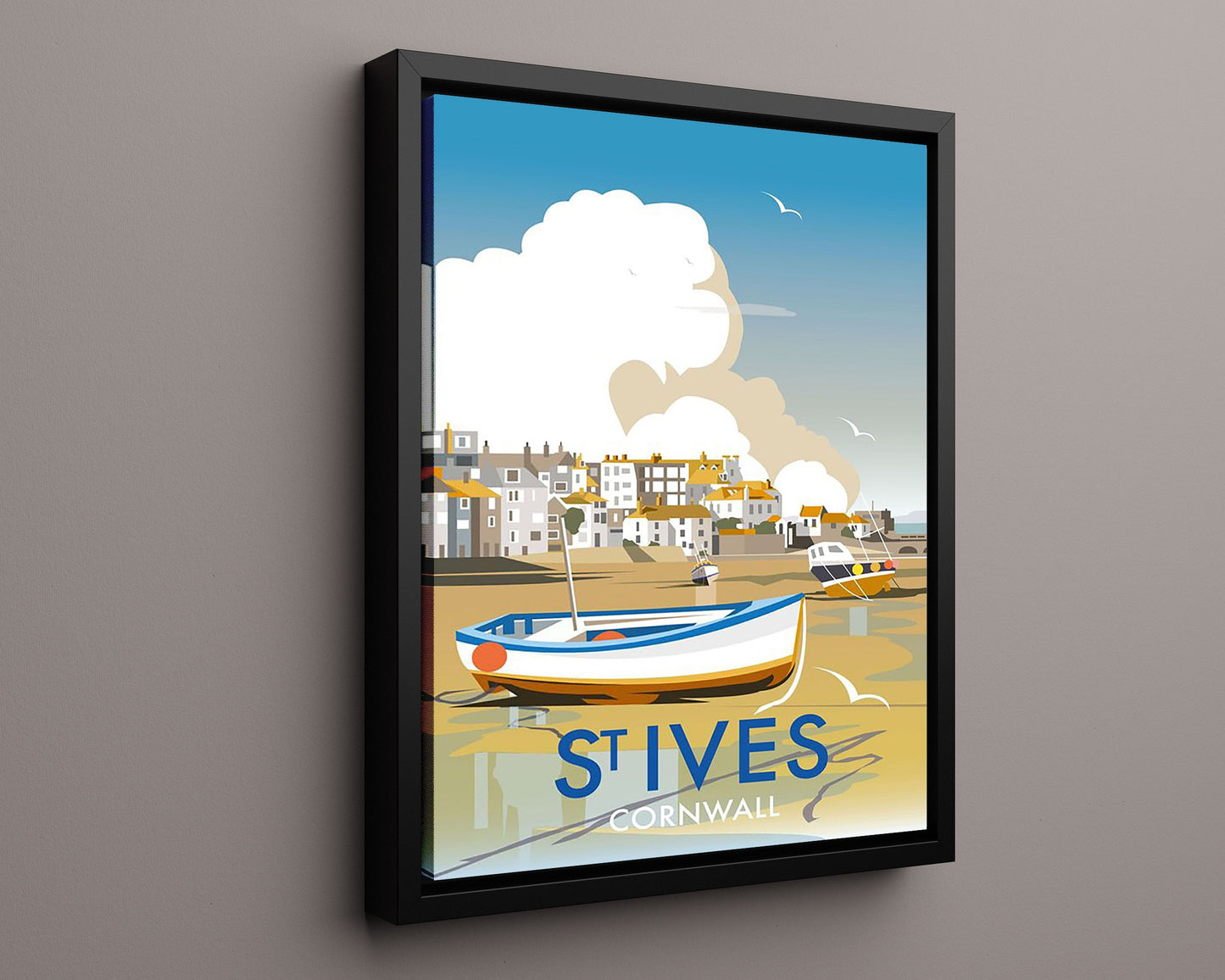 Classic Travel Poster - St Ives - Cornwall Coast
