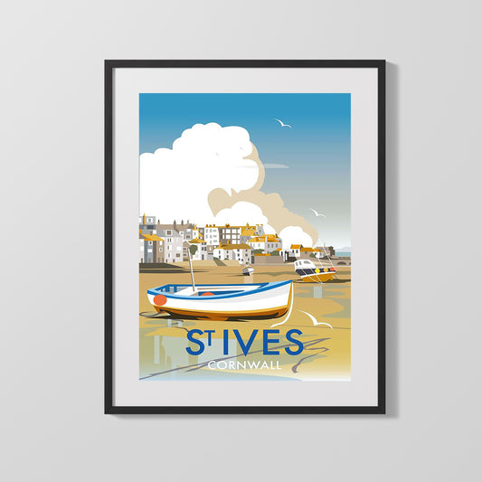 Classic Travel Poster - St Ives - Cornwall Coast