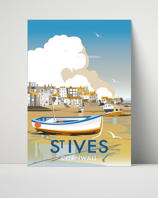 Classic Travel Unframed Poster -  St Ives - Cornwall Coast