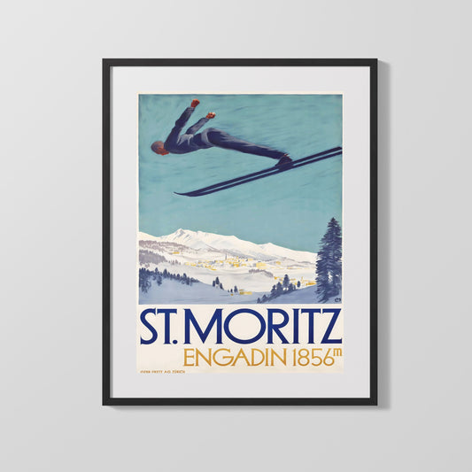 Classic Travel Poster - St Ives - Cornwall Harbour