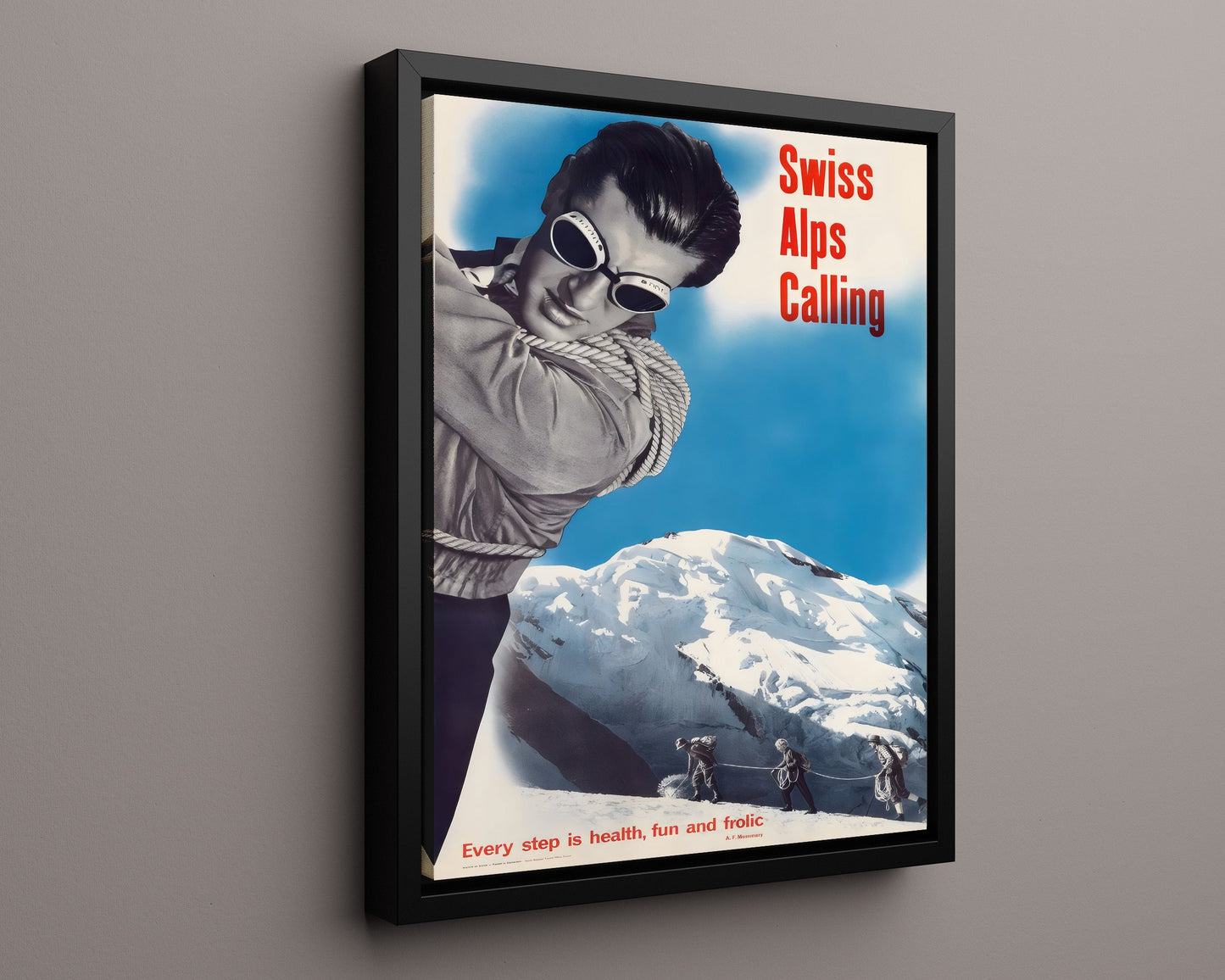 Classic Travel Poster - Swiss Alps - Calling