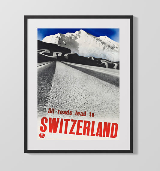 Switzerland Alpine Roads - Travel - 16x20 Gallery Frame