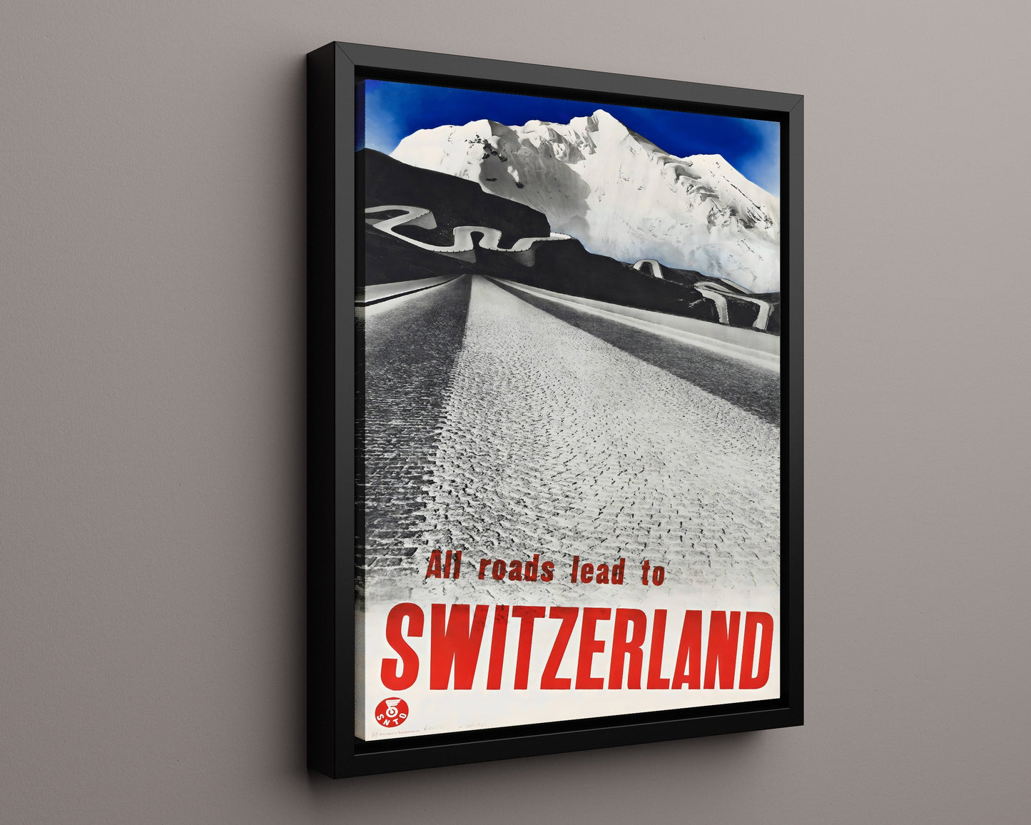 Classic Travel Poster - Switzerland - Alpine Roads