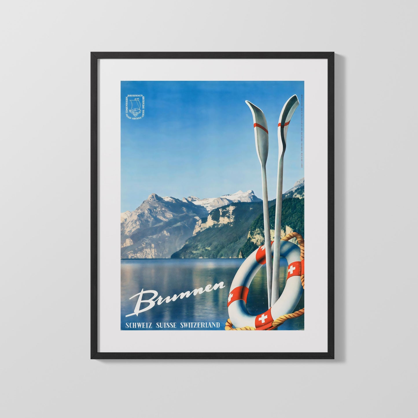 Classic Travel Poster - Switzerland - Brunnen