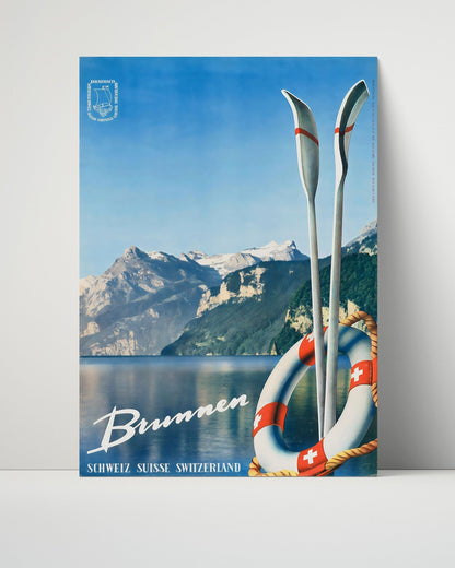 Classic Travel Unframed Poster -  Switzerland - Brunnen