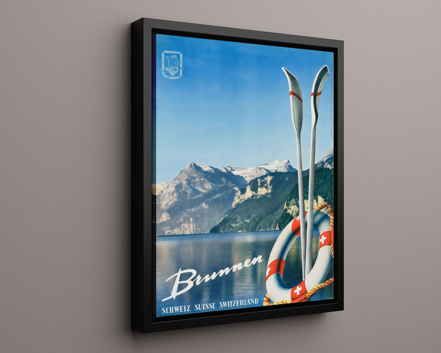 Classic Travel Poster - Switzerland - Brunnen