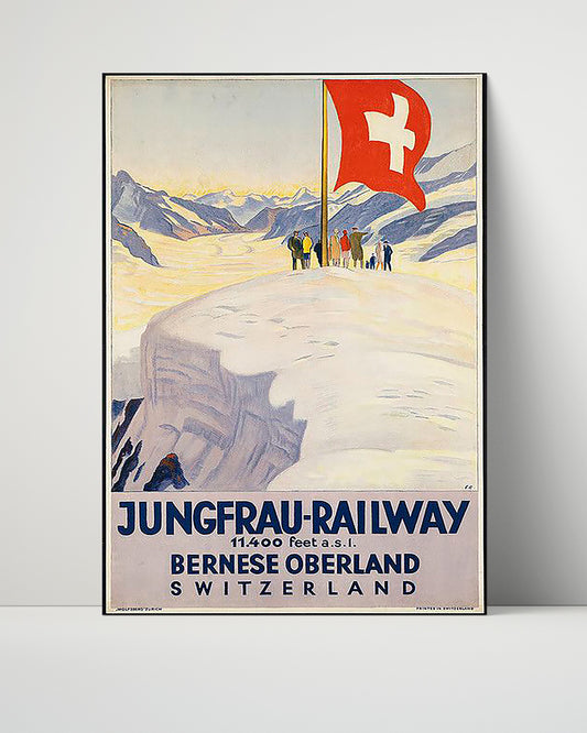 Switzerland Jungfrau Railway - Travel - 16x20 Unframed Print
