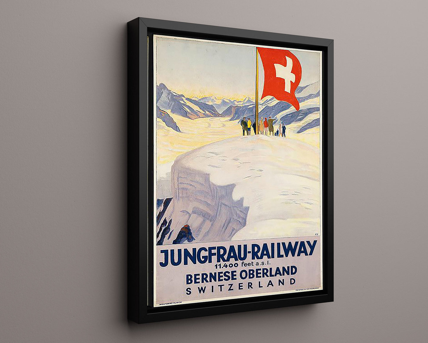 Classic Travel Poster - Switzerland - Jungfrau Railway