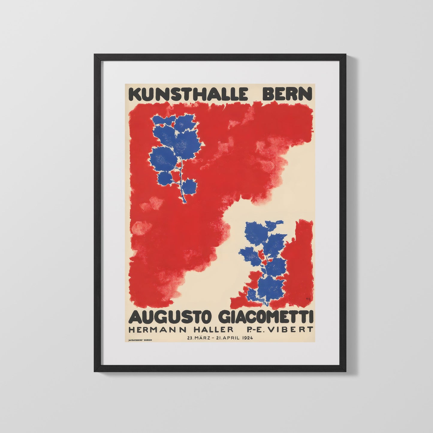 Classic Travel Poster - Switzerland - Kunsthalle Bern Giacometti Exhibition