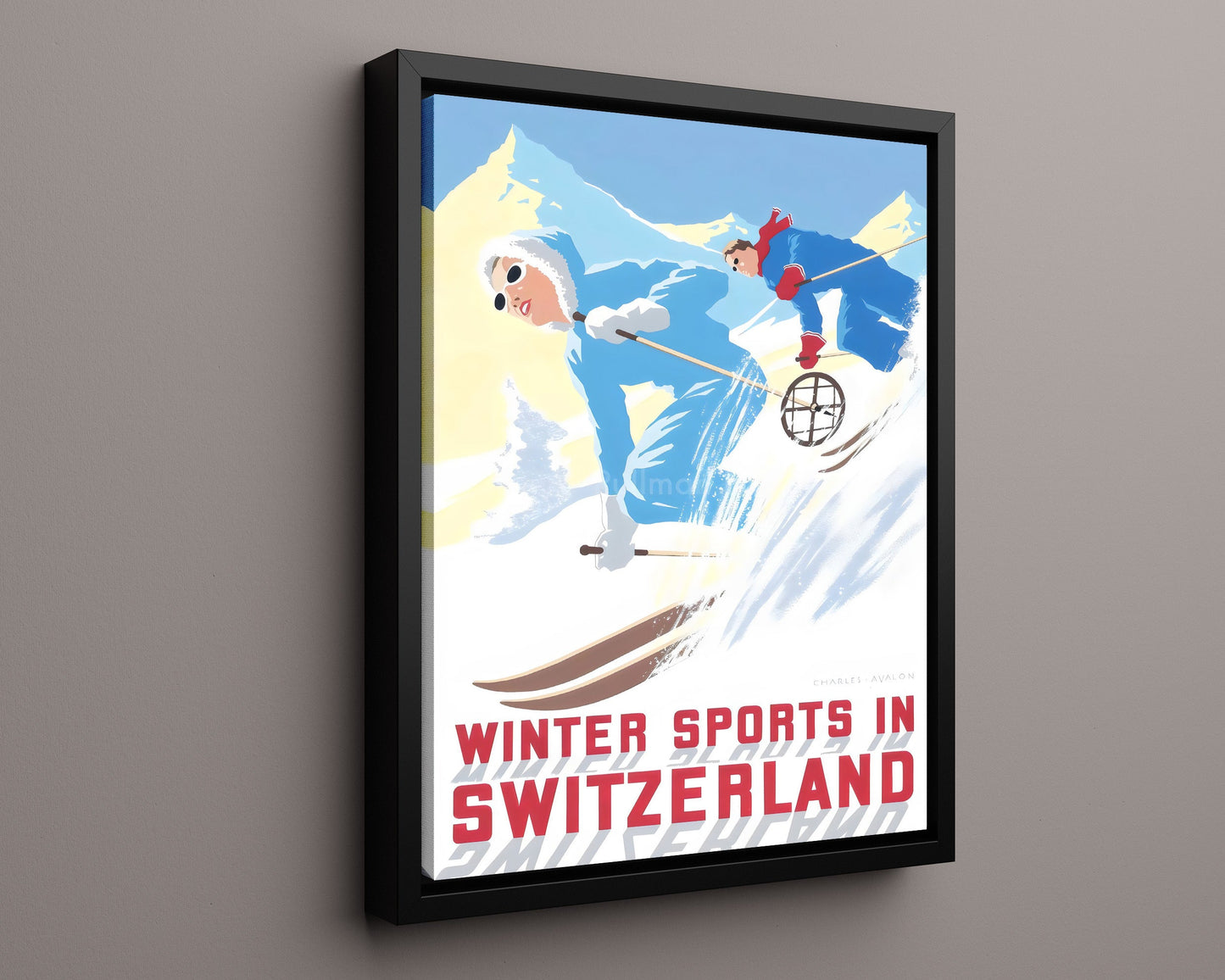 Classic Travel Poster - Switzerland - Winter Sports