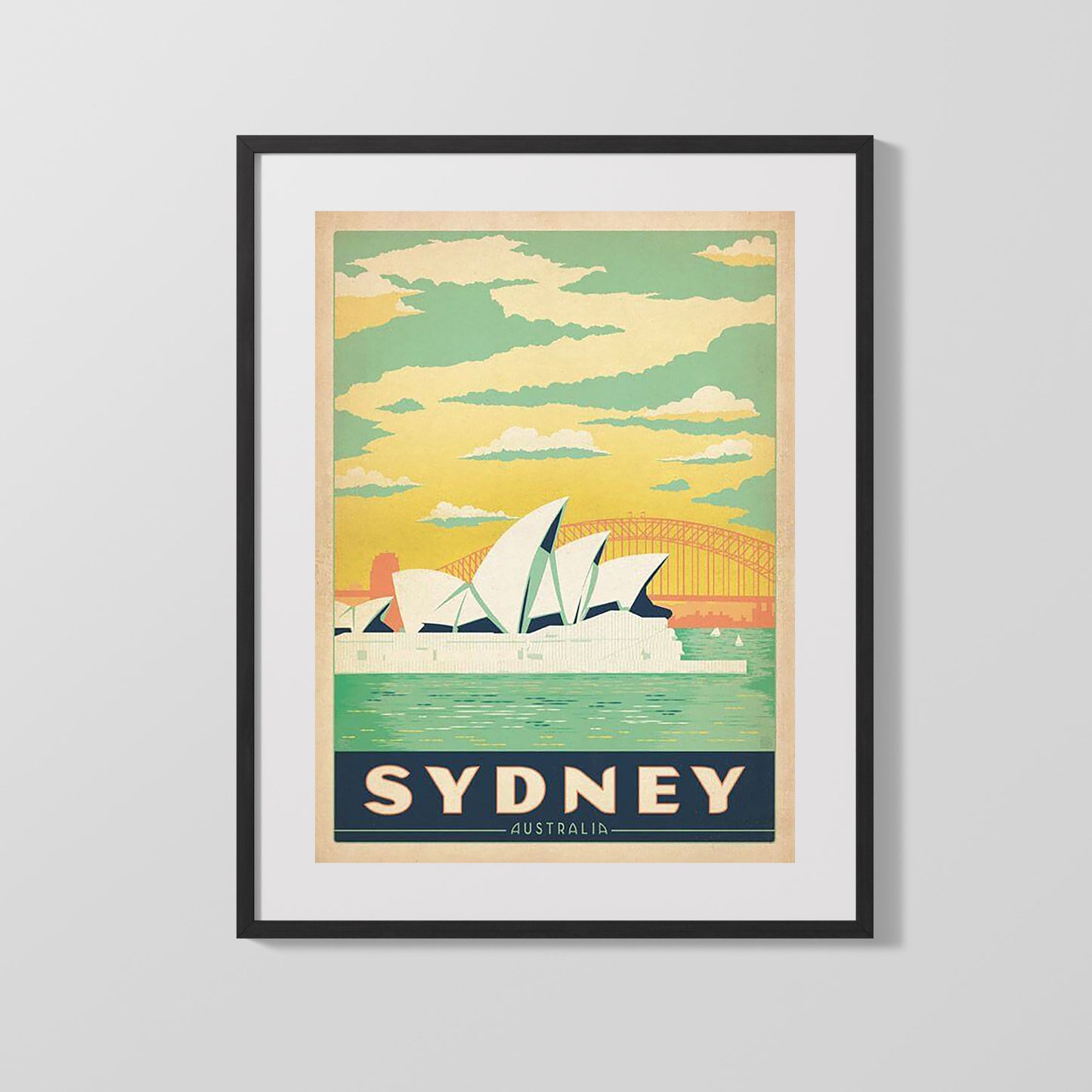Classic Travel Poster - Sydney - Opera House