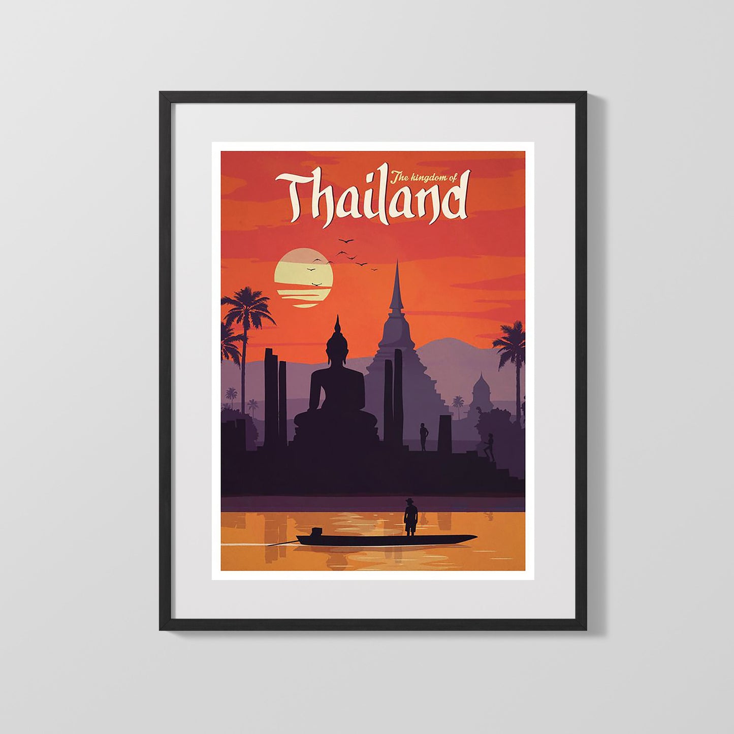 Classic Travel Poster - Thailand - The Kingdom