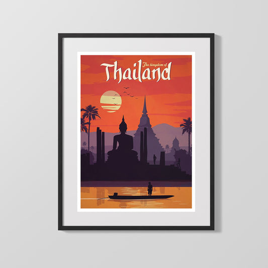 Classic Travel Poster - Thailand - The Kingdom