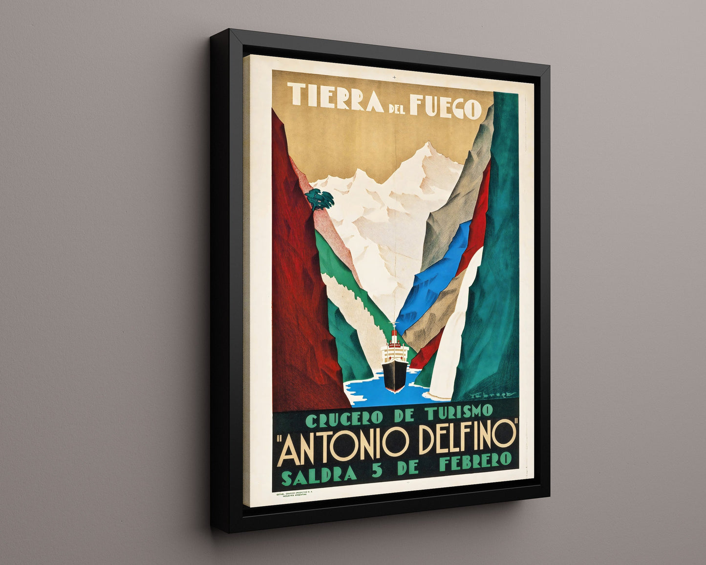 Classic Travel Poster - Tierra del Fuego - Argentina