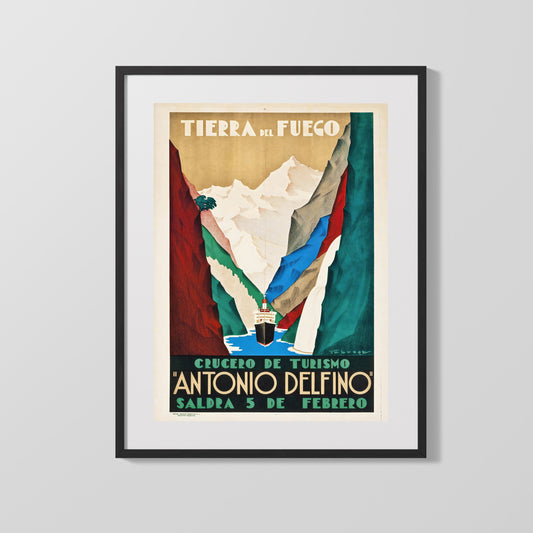 Classic Travel Poster - Tierra del Fuego - Argentina