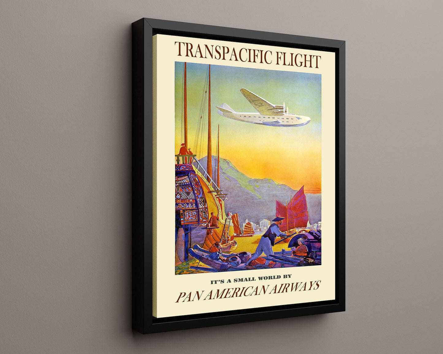 Classic Travel Poster - Transpacific - PanAm