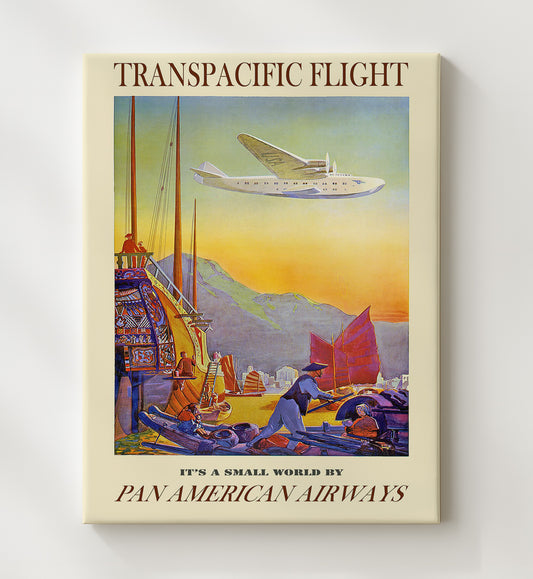 Transpacific Pan Am - Travel - 20x24 Canvas