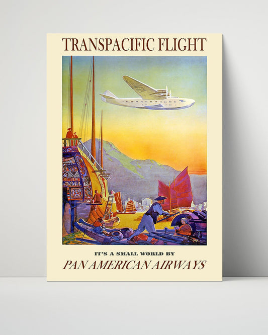 Classic Travel Unframed Poster -  Transpacific - PanAm