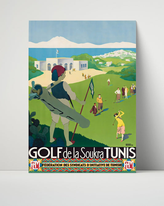 Classic Travel Unframed Poster -  Tunis - Golf Soukra
