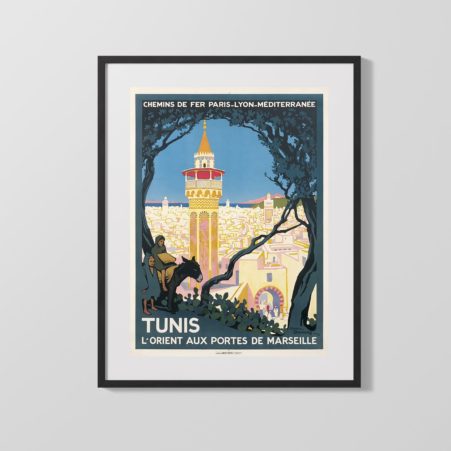 Classic Travel Poster - Tunis - PLM Broders