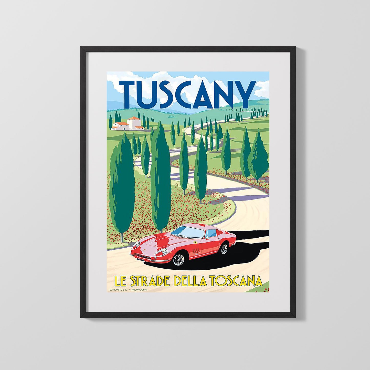 Classic Travel Poster - Tuscany - Le Strade della Toscana