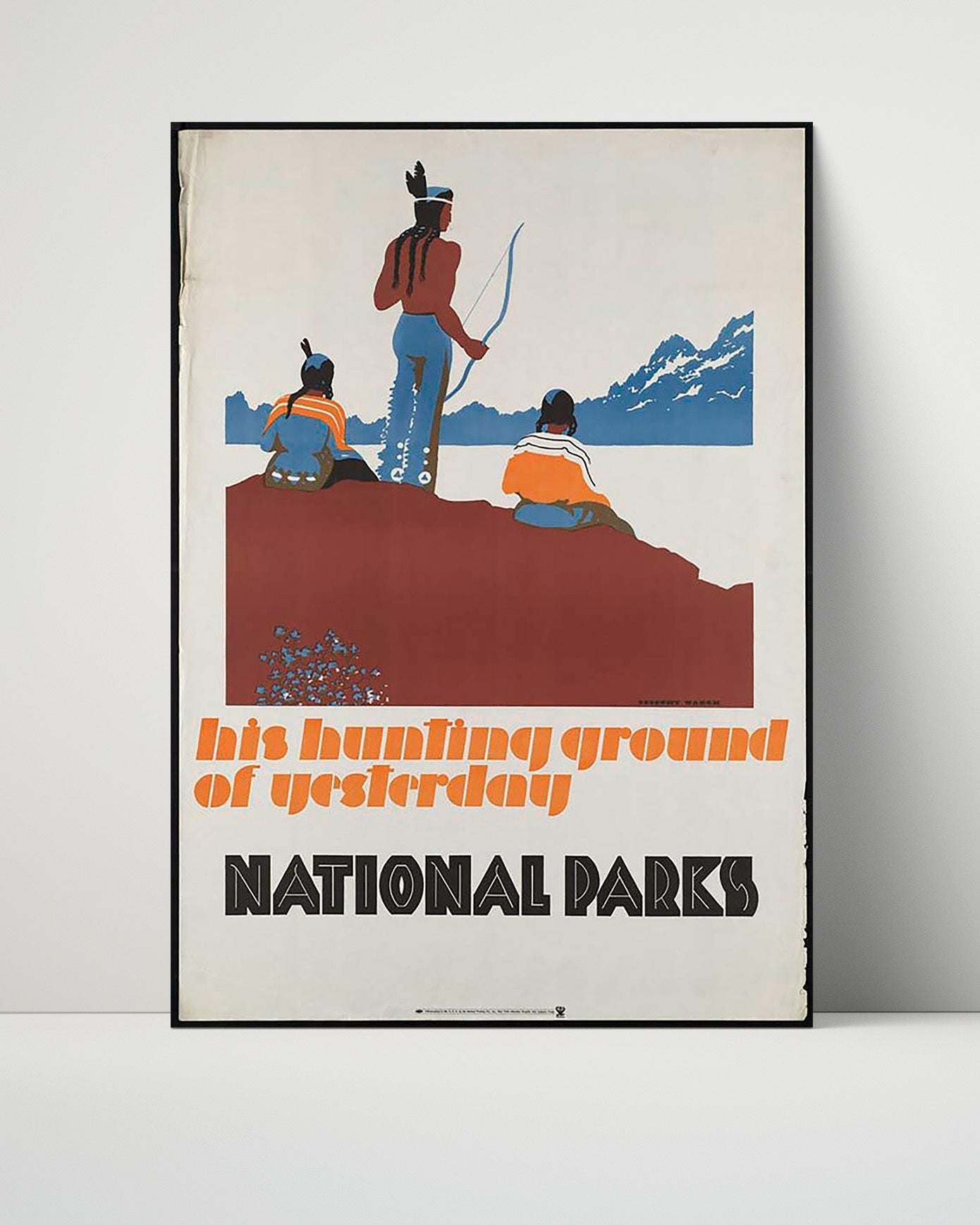 Classic Travel Poster - USA - National Parks Native American Travel Vintage Framed Prints Poster 16x20