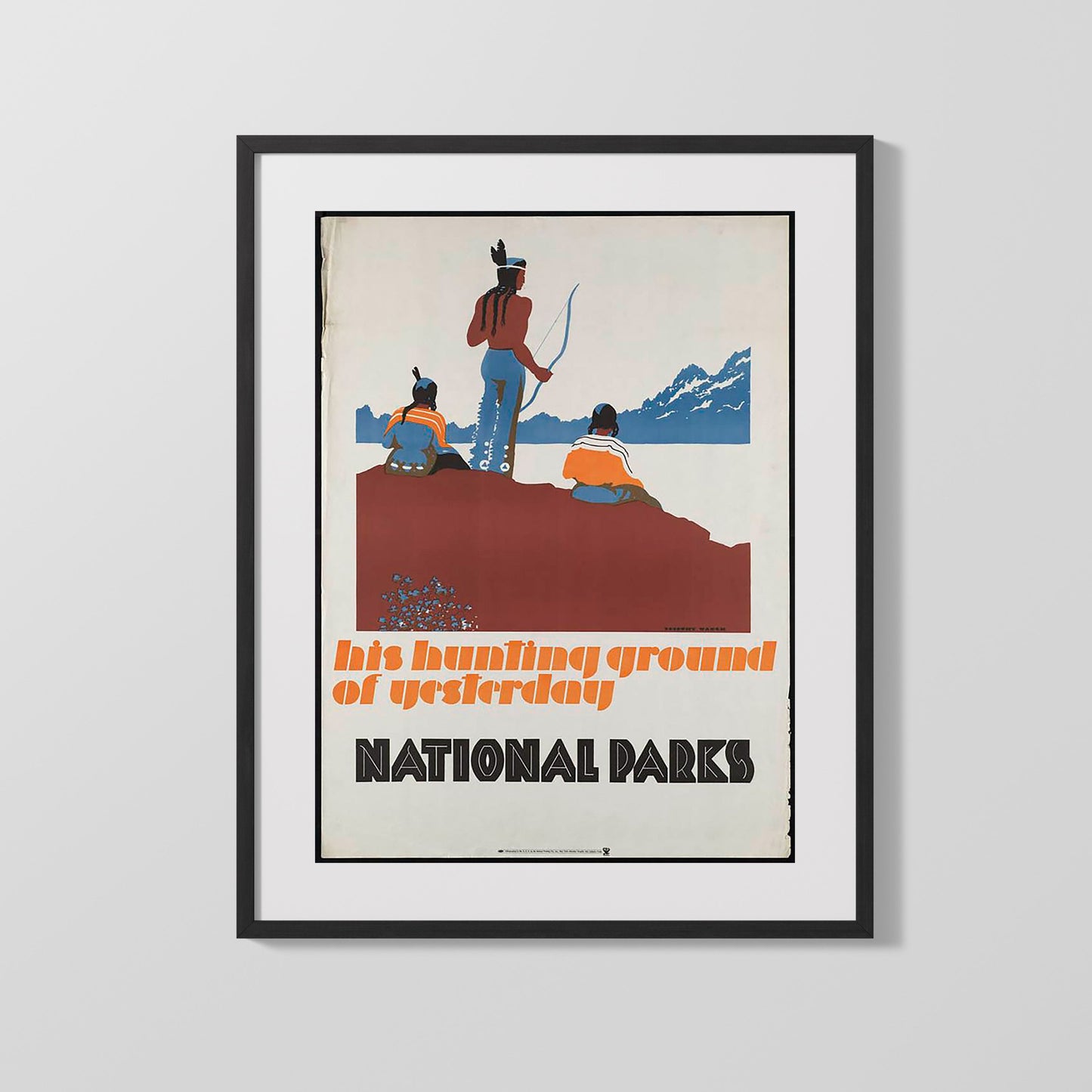 Classic Travel Poster - USA - National Parks Native American