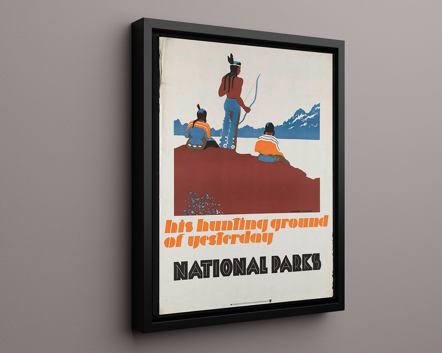 Classic Travel Poster - USA - National Parks Native American