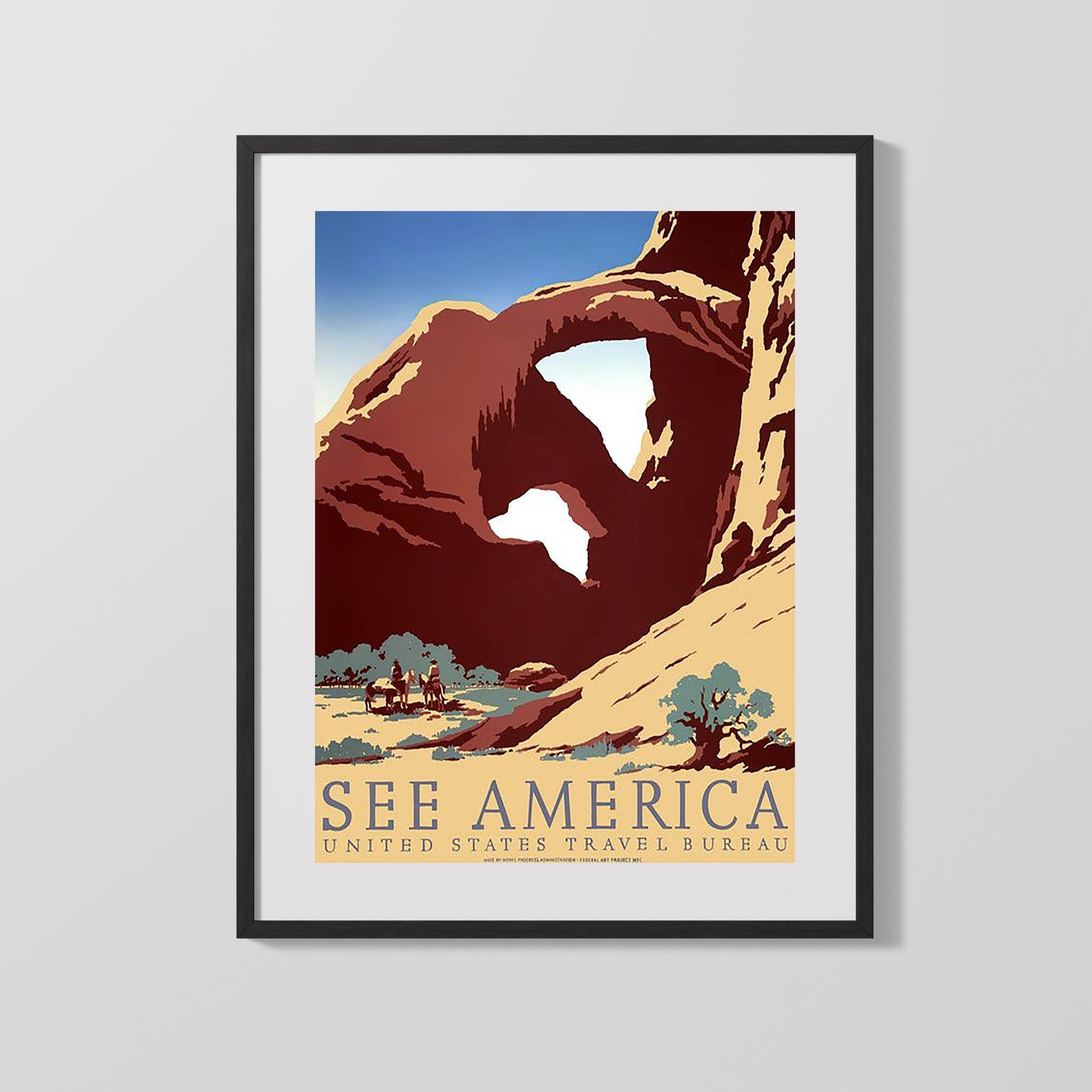 Classic Travel Poster - USA - See America