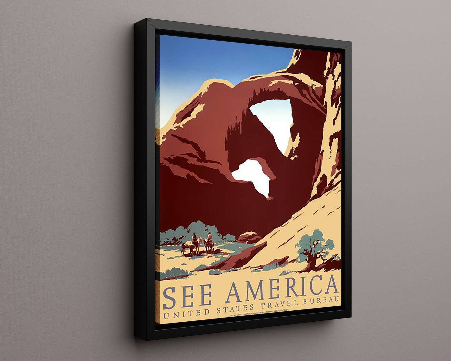 Classic Travel Poster - USA - See America