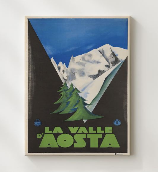 Val d Aosta Alpine Peaks - Travel - 20x24 Canvas