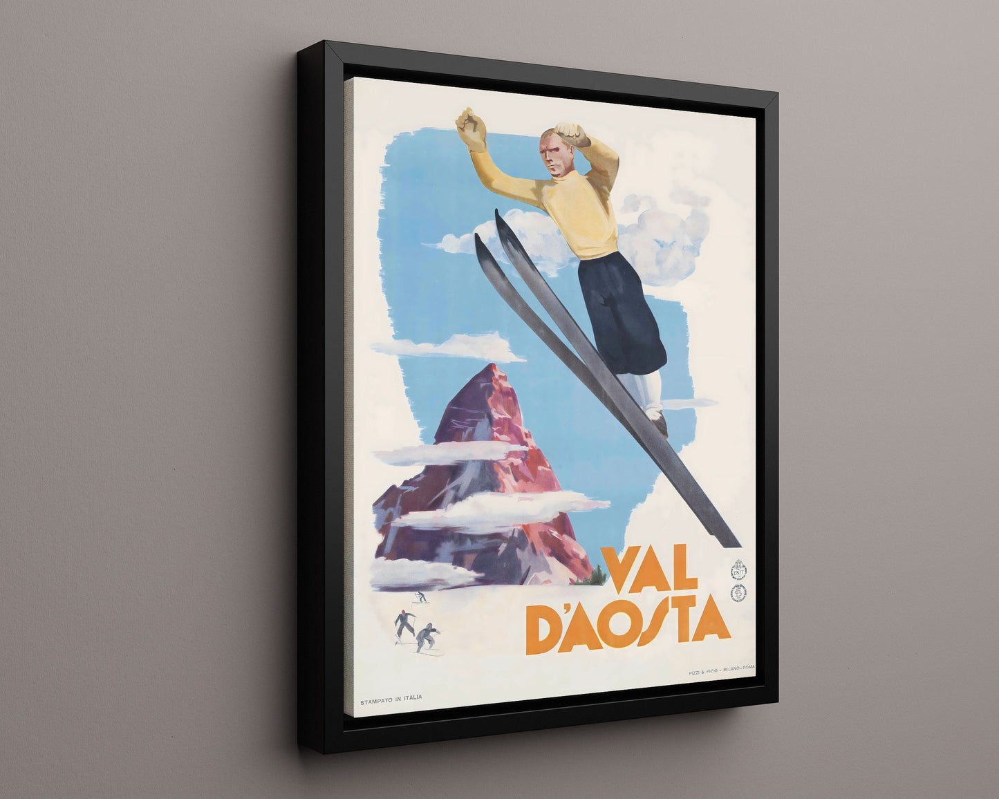 Classic Travel Poster - Val dAosta - Alpine Peaks