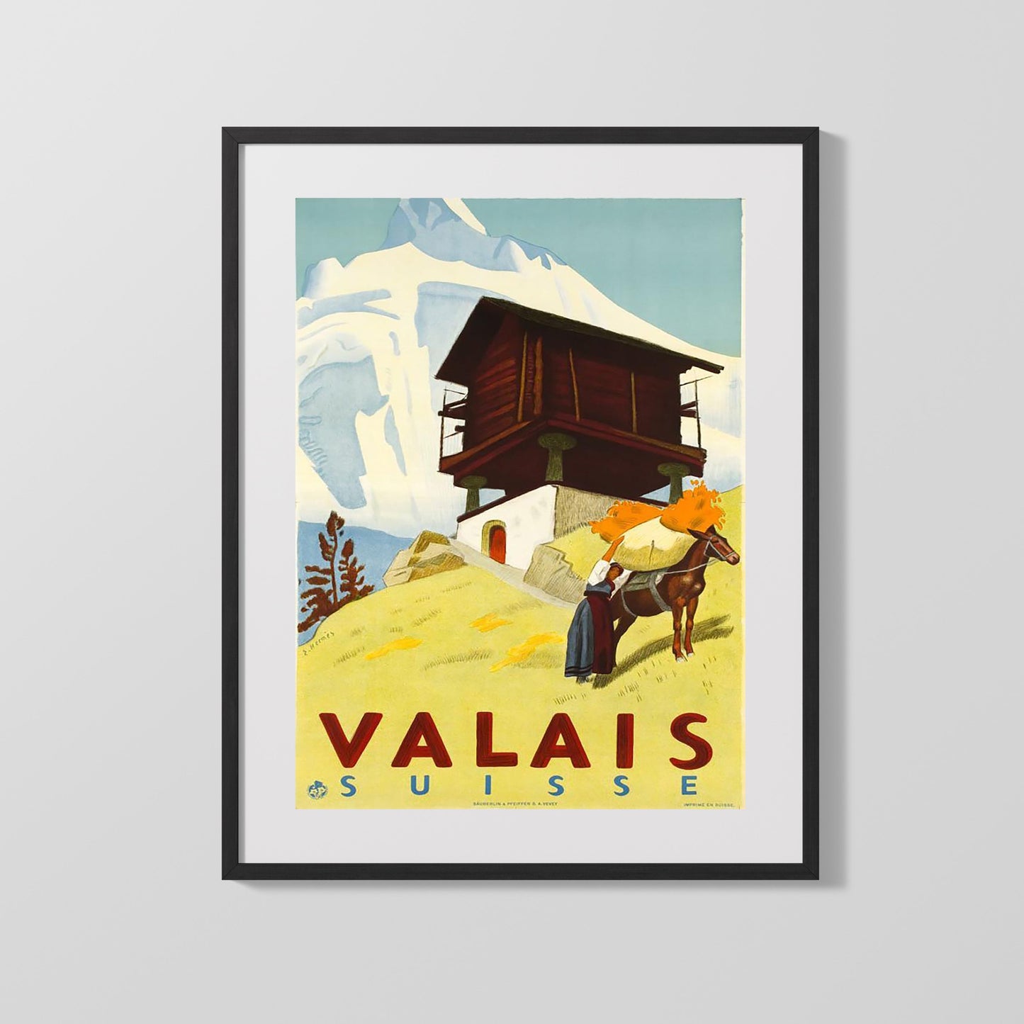 Classic Travel Poster - Val dAosta - Winter Sports