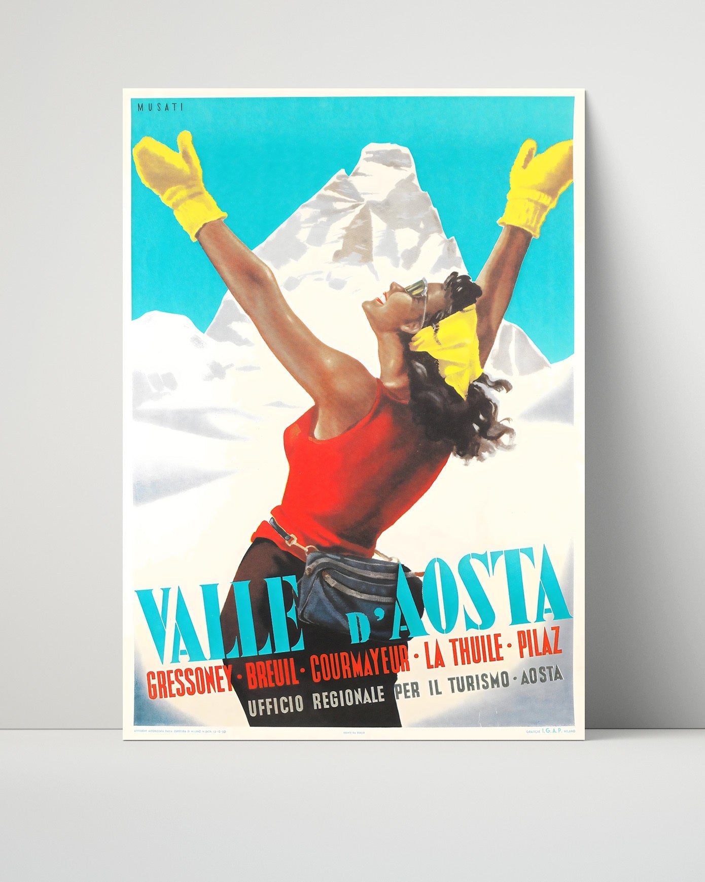 Classic Travel Poster - Valle dAosta - Italy