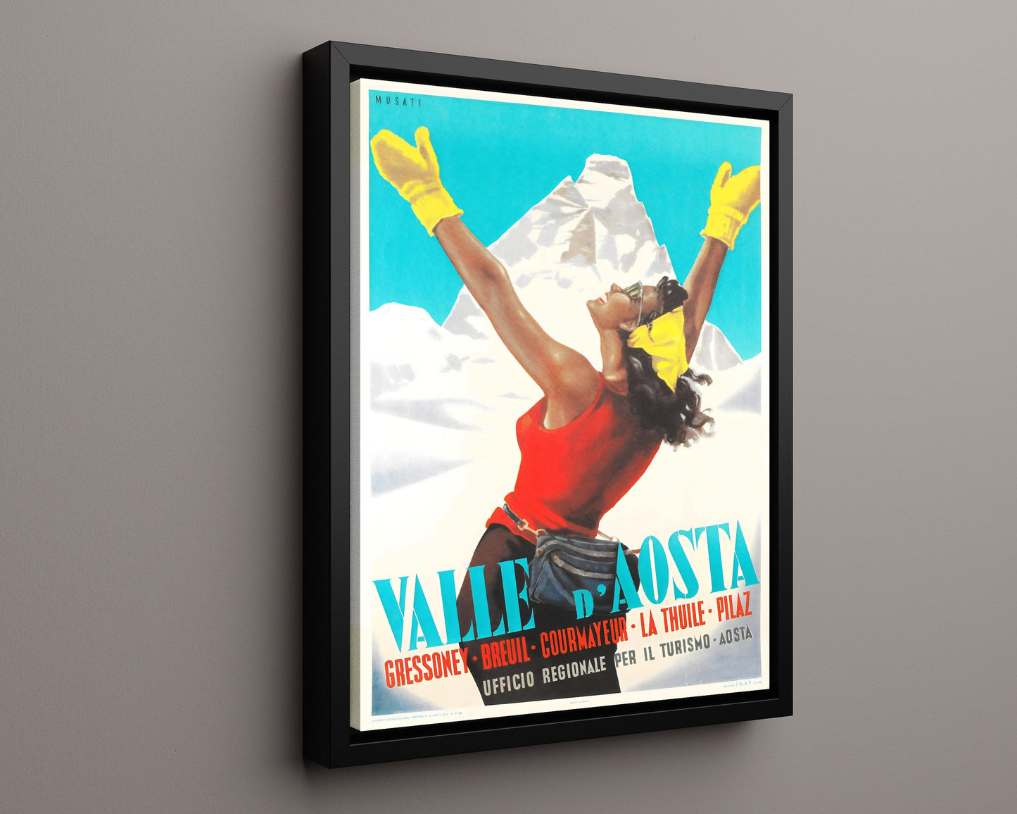 Classic Travel Poster - Valle dAosta - Italy