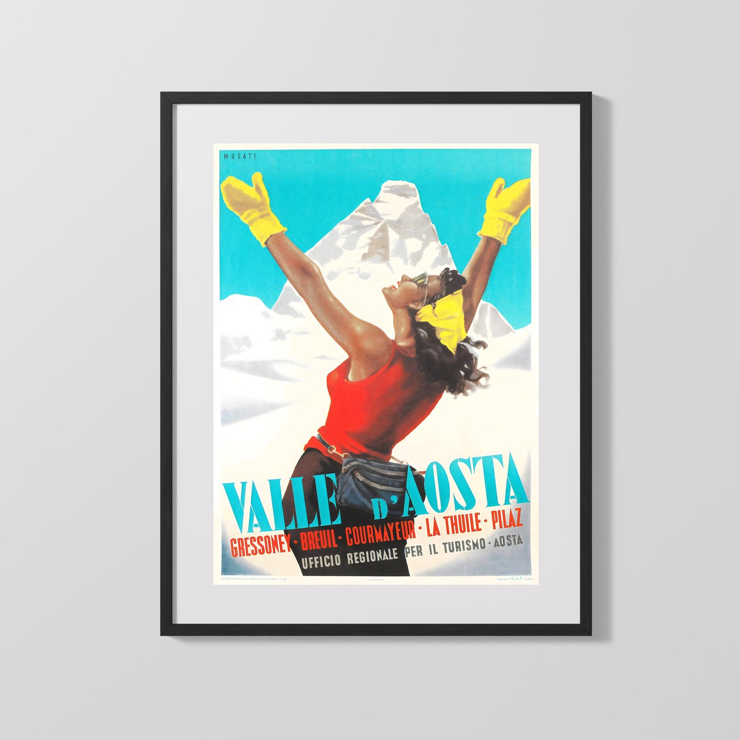 Classic Travel Poster - Valle dAosta - Italy