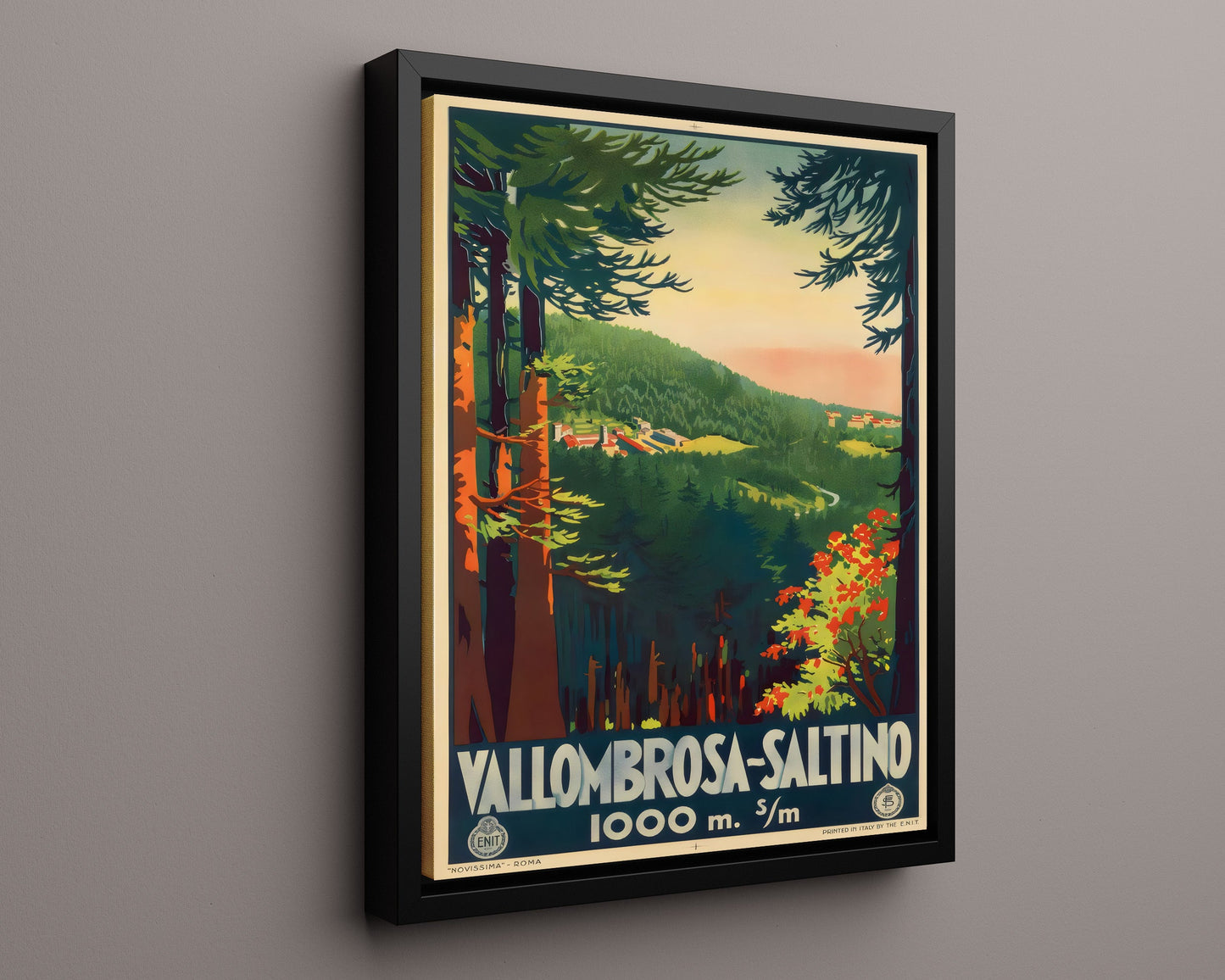 Classic Travel Poster - Vallombrosa Saltino - Italy